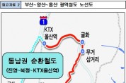 「부산~양산~울산 광역철도」 국토부 비수도권 광역철도 선도사업 선정